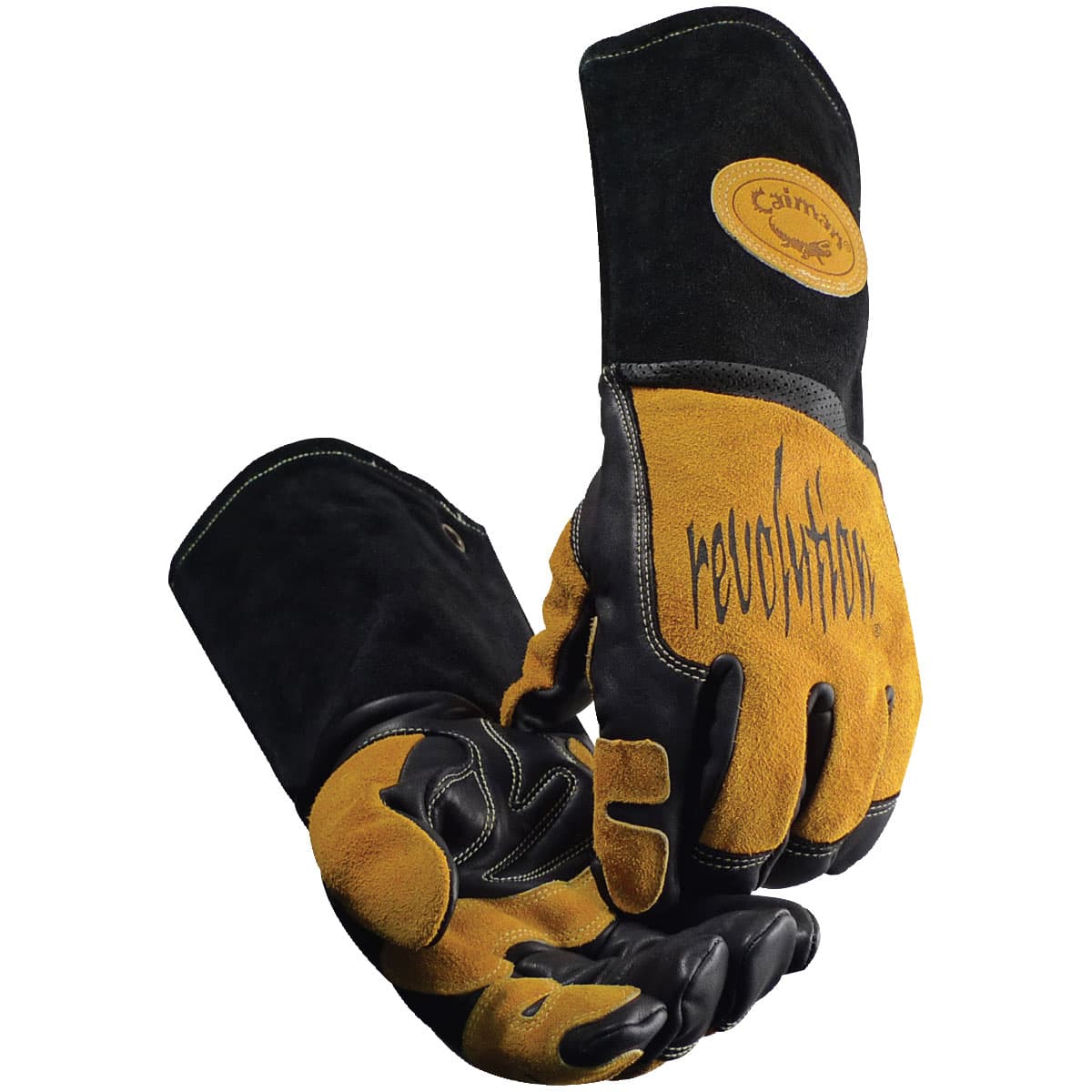 Caiman Premium Top Grain Cowhide Leather MIG/Stick Welder's Glove with FR Fleece Laminated Foam Insulation (1832)